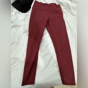 Size small burgundy fabletics leggings